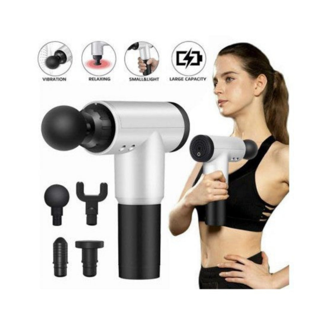 Muscle Massager - Speed Adjustment, Accessories, Vibration, Muscle Therapy