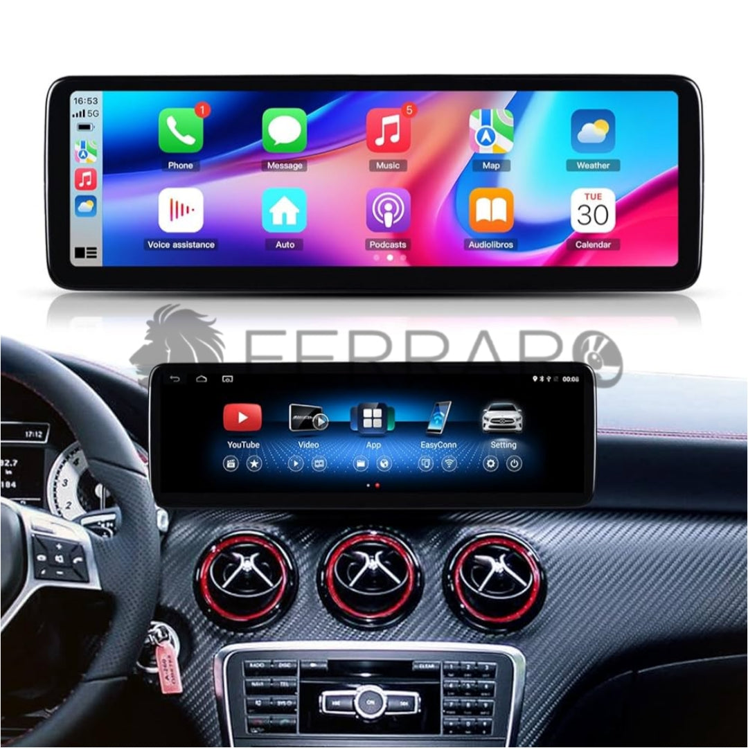 Autoradio per Mercedes Classe A W176 | CLA X117 | GLA X156 14.9" | 2013-2018 | Android | Bluetooth | CarPlay | Android Auto | 4/8GB Ram