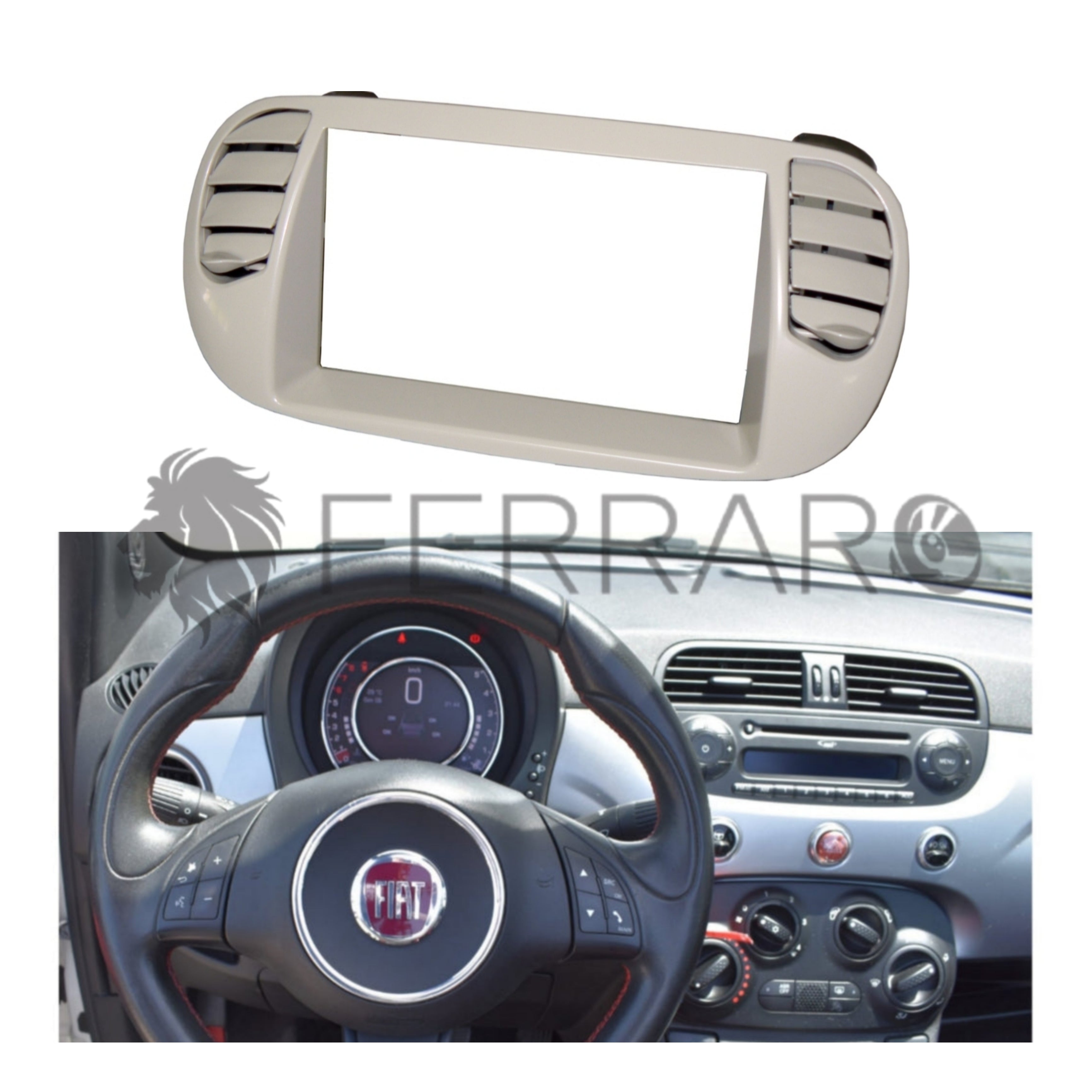 Mascherina 2DIN | Fiat 500s (2007-2015)