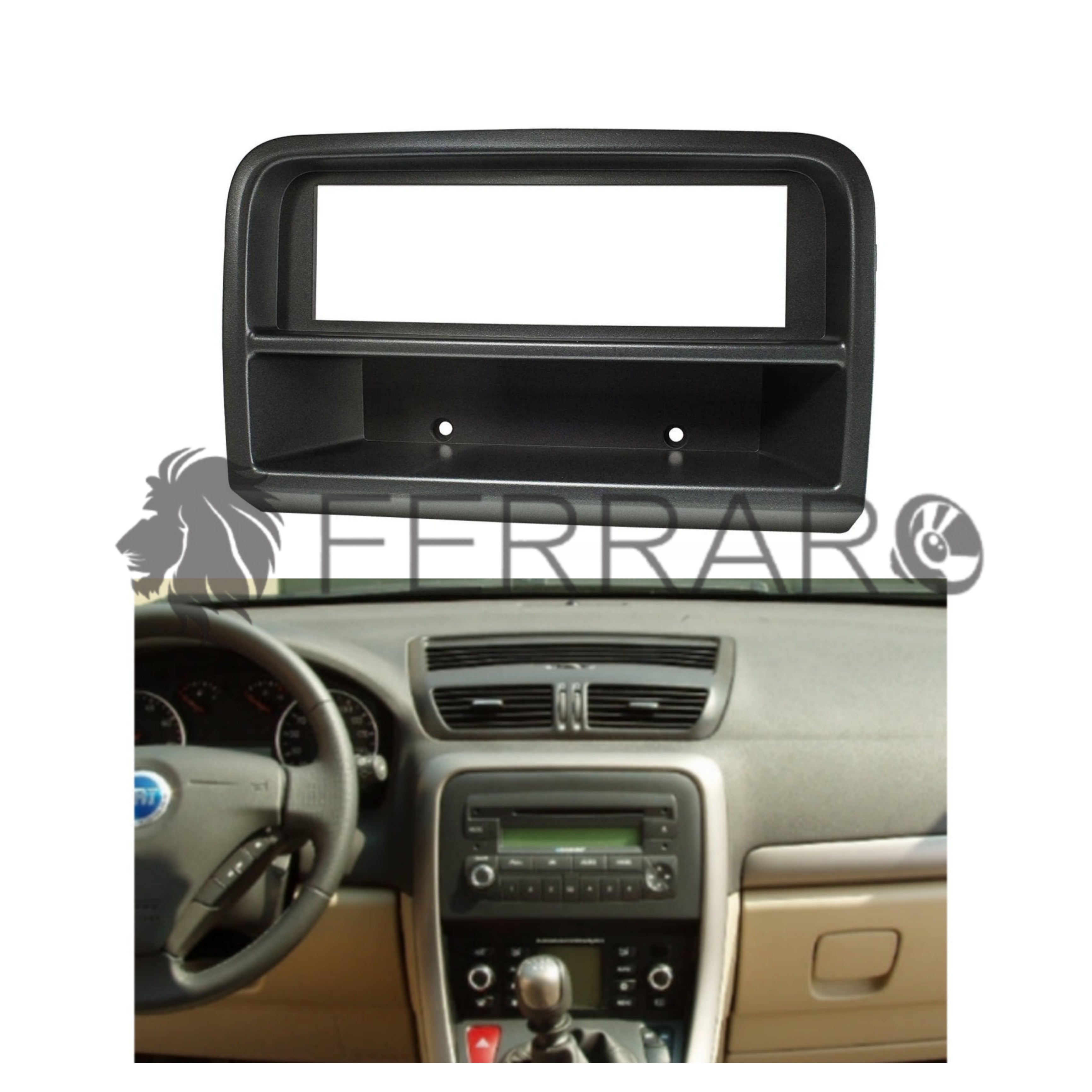 Mascherina 1DIN con Cassetto | Fiat Croma | 2005-2010