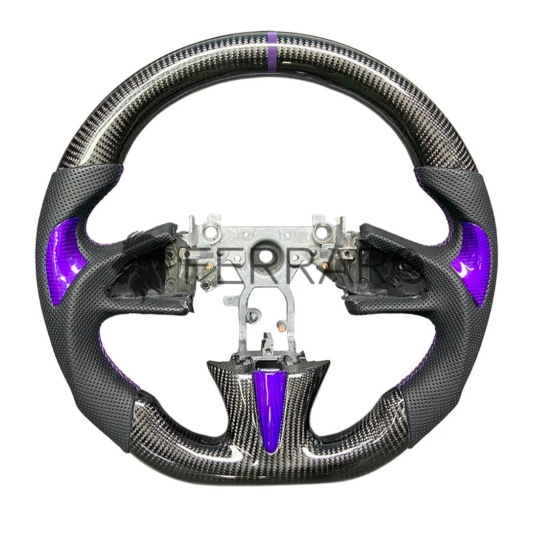 Volante Sportivo per Infiniti Q50 (2013-2019), Carbonio, Customizzato in Pelle