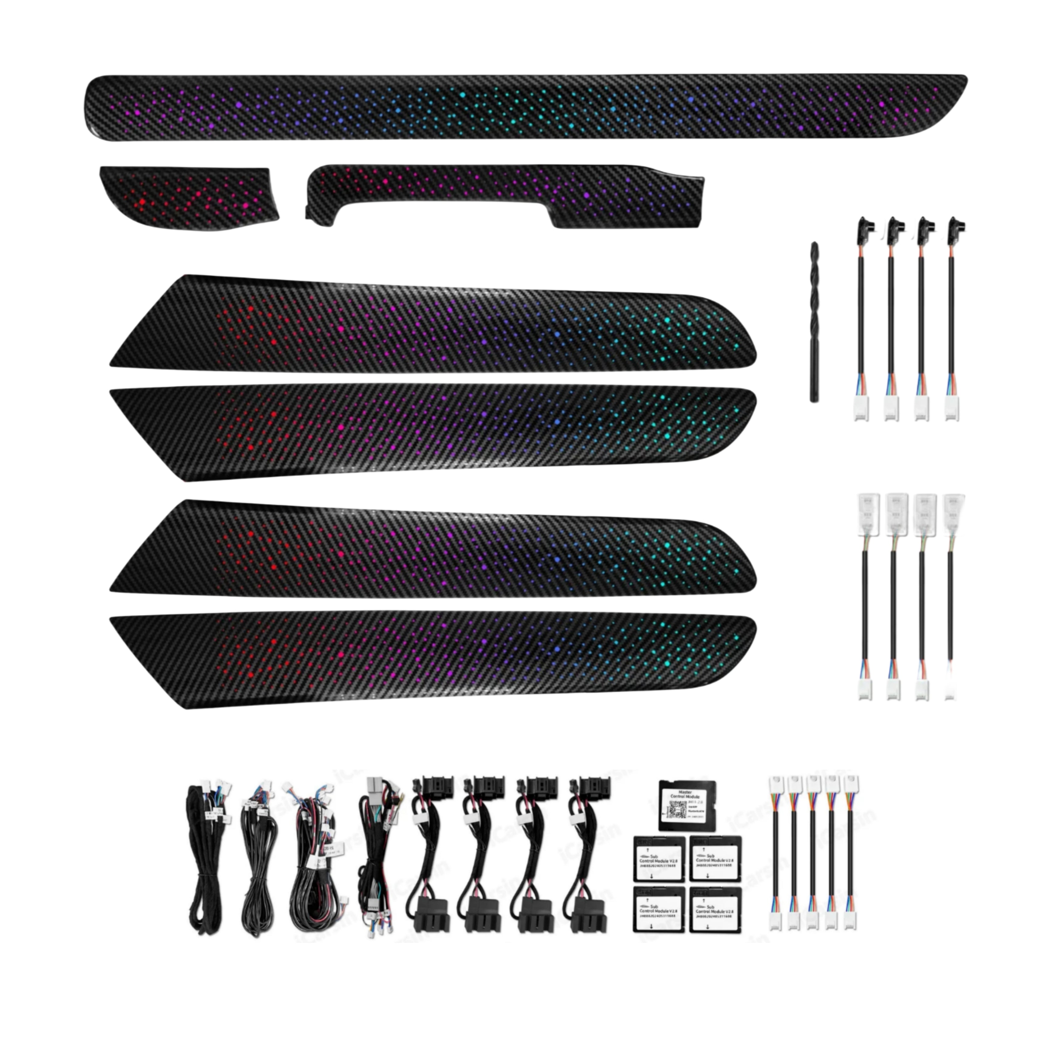 Ambient Light per Volkswagen Golf 6, VI (2008-2012), 64 Colori RGB