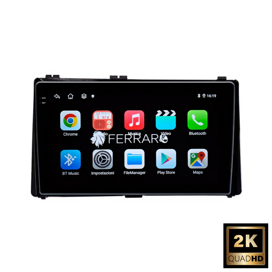 Autoradio per Toyota Corolla E170-E180 9" 2K | 2017-2018 | Android | Bluetooth | CarPlay | Android Auto | 12/256GB Ram