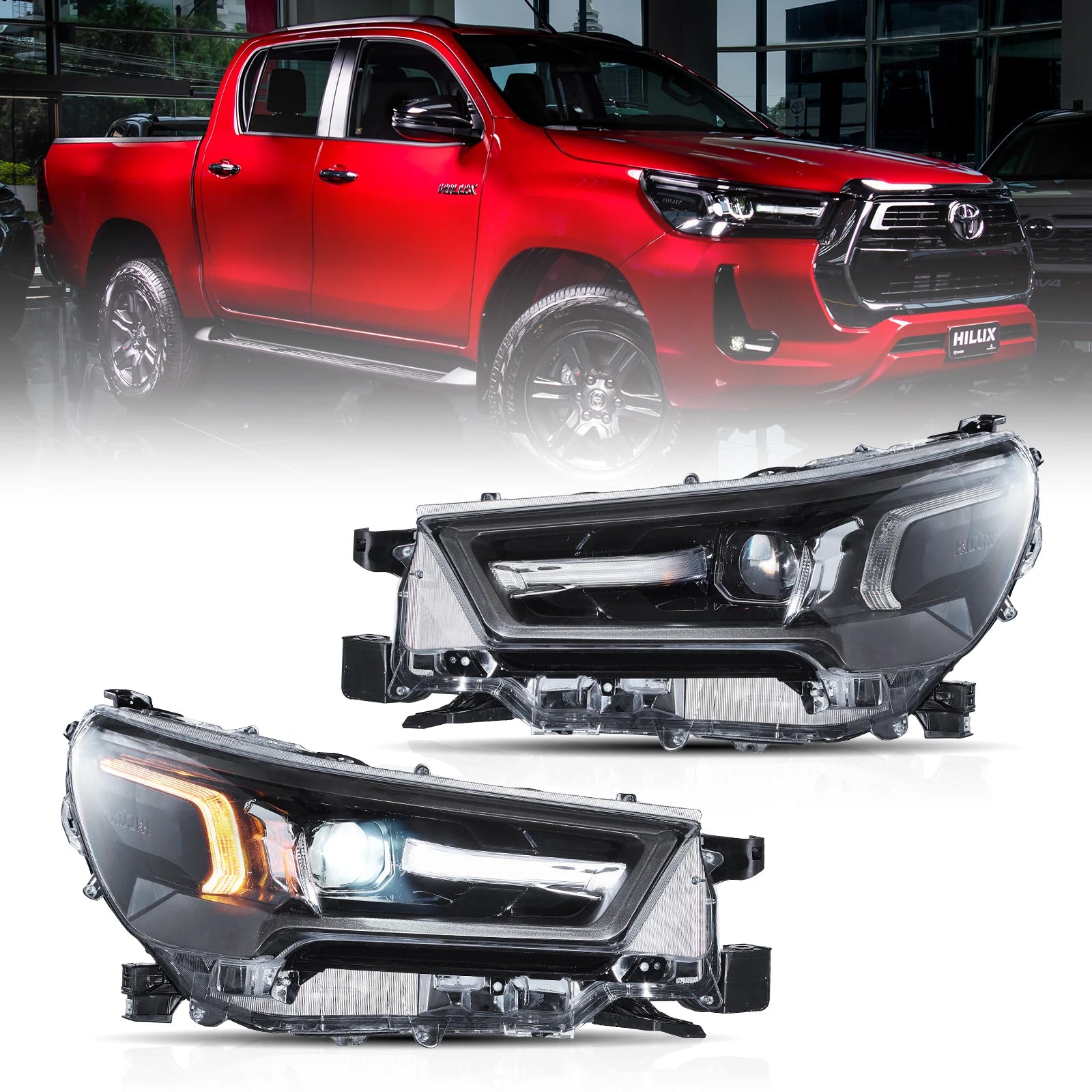 Fanali Anteriore Completo per Toyota Hilux (2021-2024) a LED