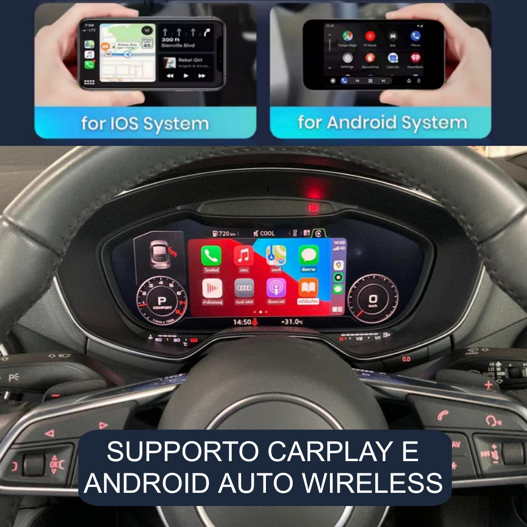 Virtual Cockpit 12.3" per Land Rover Freelander 2 (2006-2015), HD Ultra, CarPlay e Android Auto