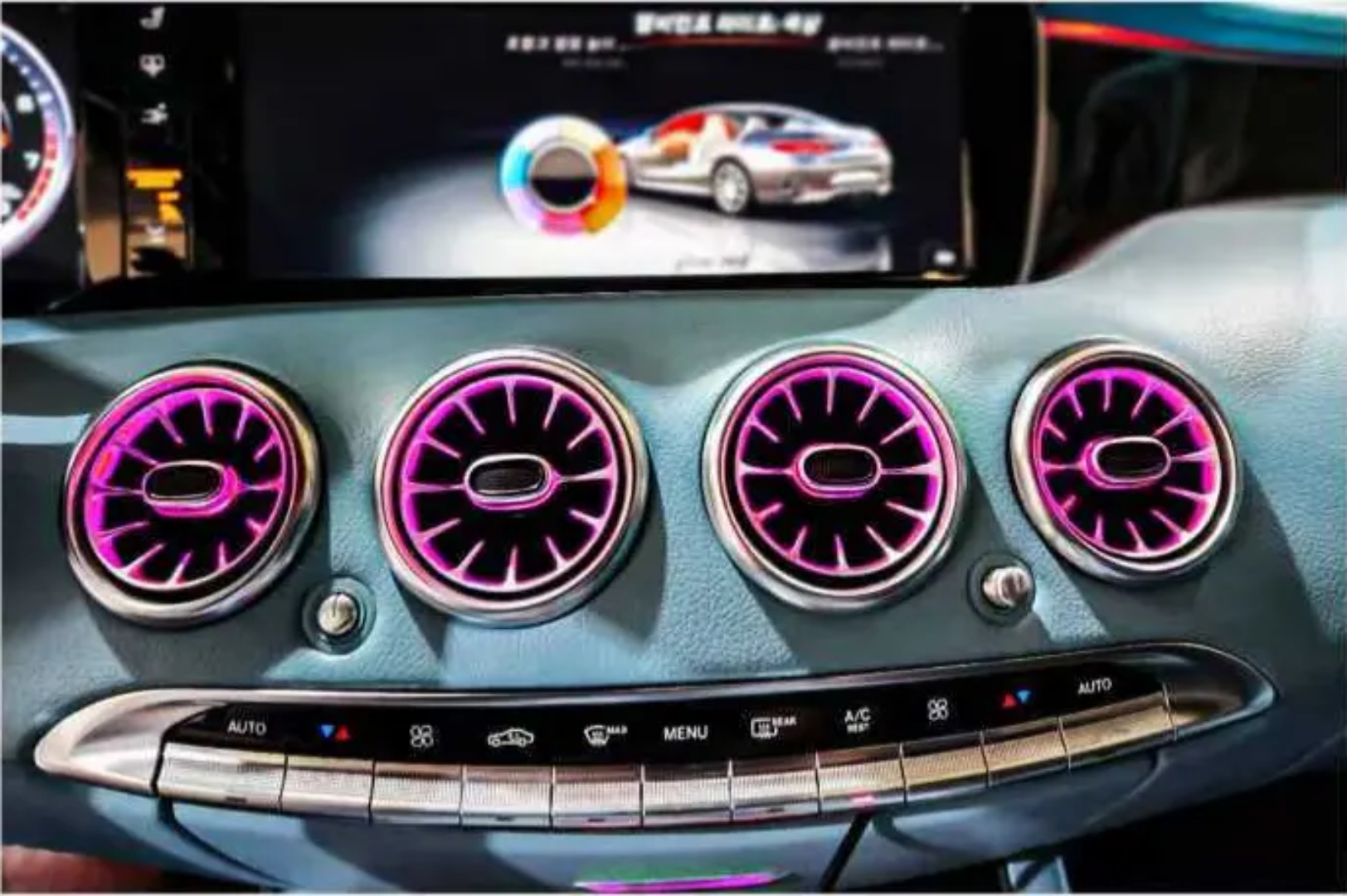 Ambient Light per Mercedes Classe S C217 (2014-2020), 64 Colori RGB