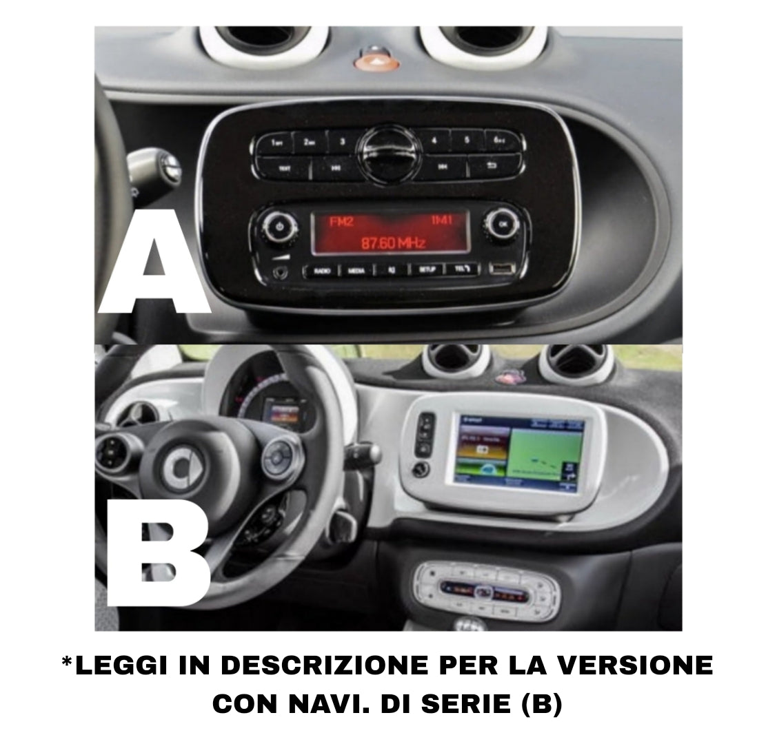 Autoradio per Smart 453 8" | 2014-2020 | Android | Bluetooth | CarPlay | Android Auto | 2GB/4GB Ram