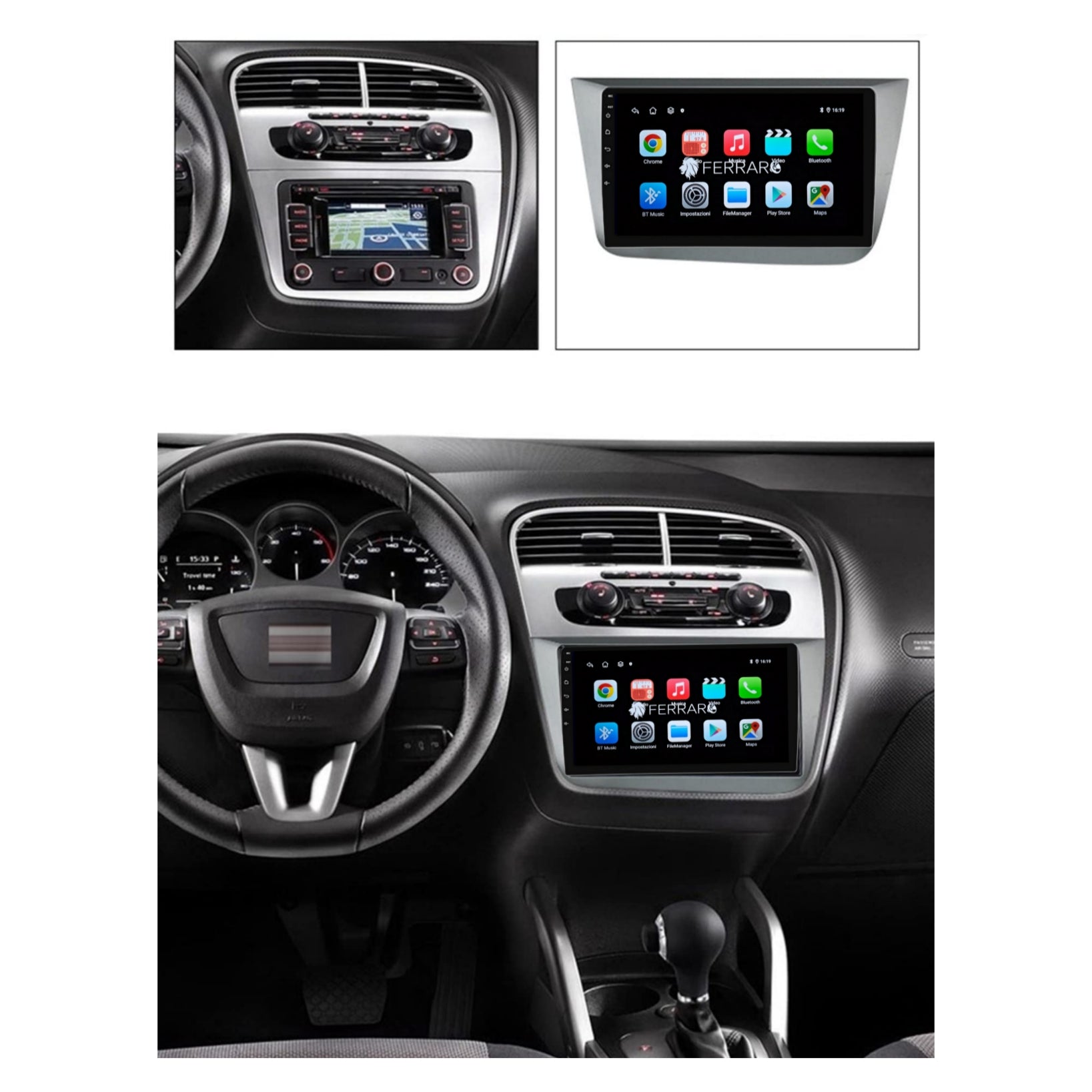 Autoradio per Seat Altea 9" | 2004-2015 | Android | Bluetooth | CarPlay | Android Auto | 2GB/4GB/6GB/8GB Ram