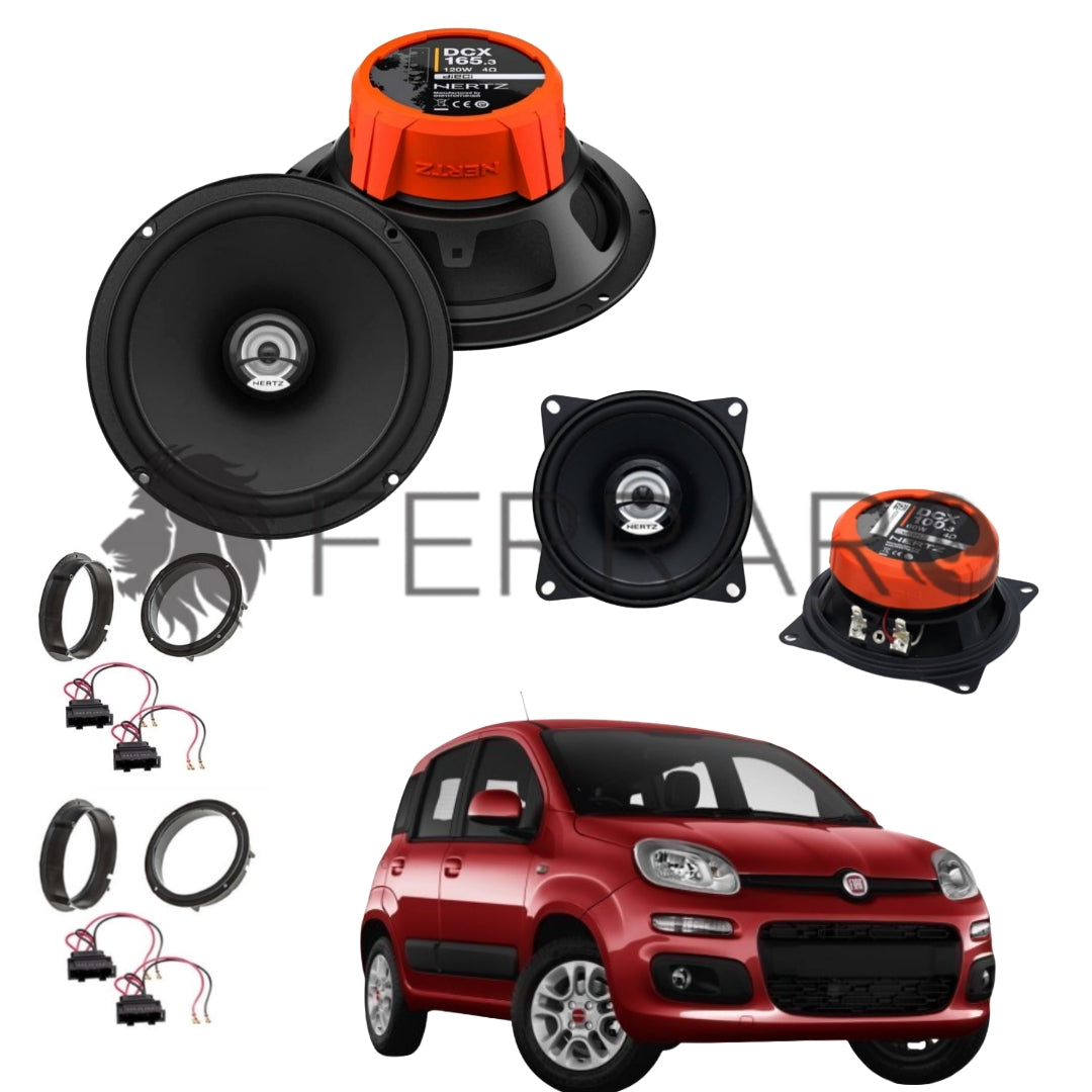 Hertz Kit 6 Casse | DCX 165.3 | DCX 100.3 | Ant/Post | Panda 3ª Serie dal 2012>