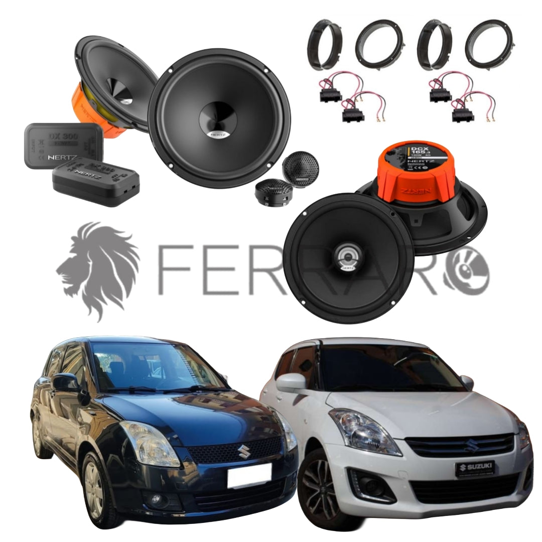 Hertz Kit 6 Casse | DSK 165.3 | DCX 165.3 | Ant/Post | Suzuki Swift IV | V (2003-2017)