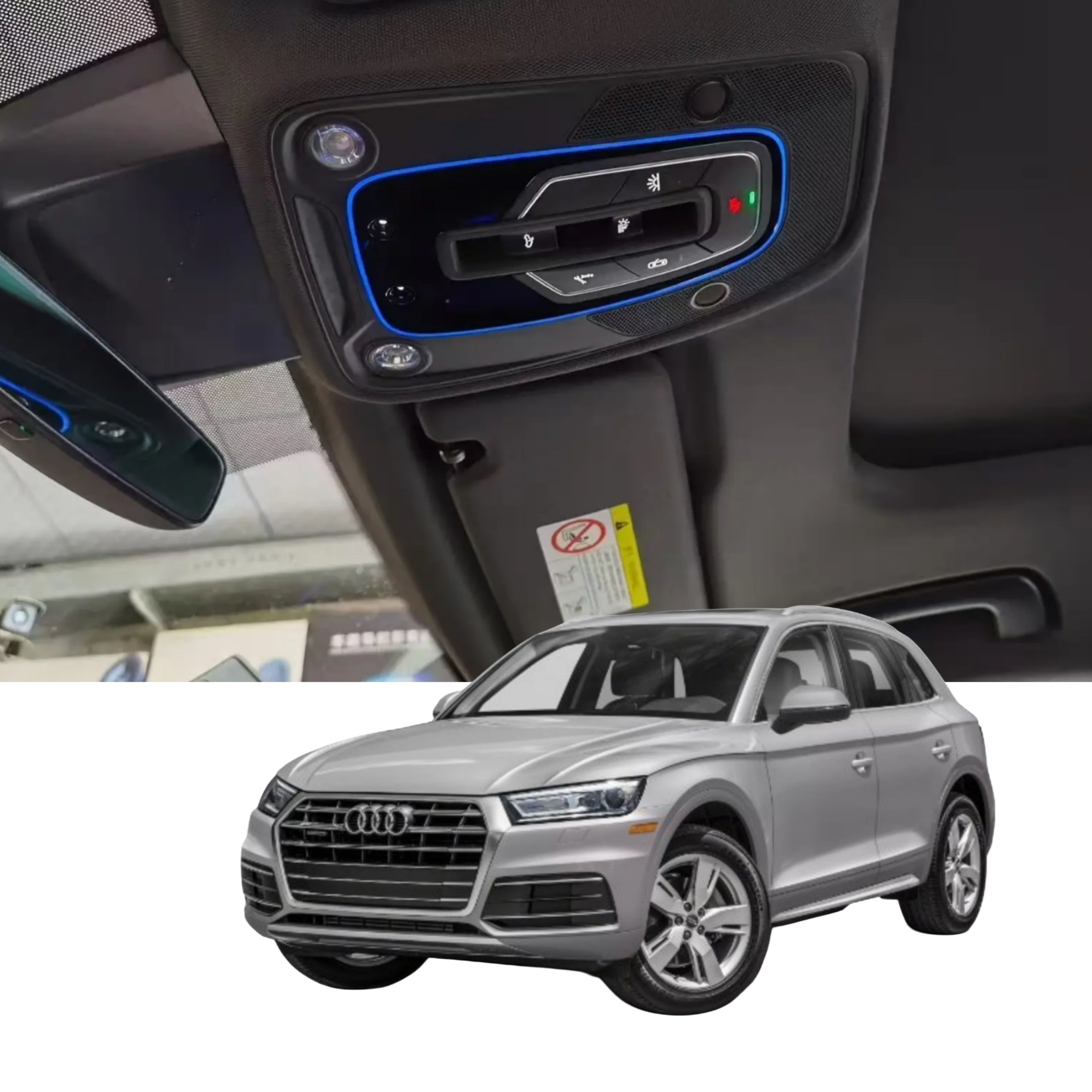 Ambient Light per Audi A4, A5, B9, A6, A7, C8, Q5, Q7, Q8, 64 Colori RGB