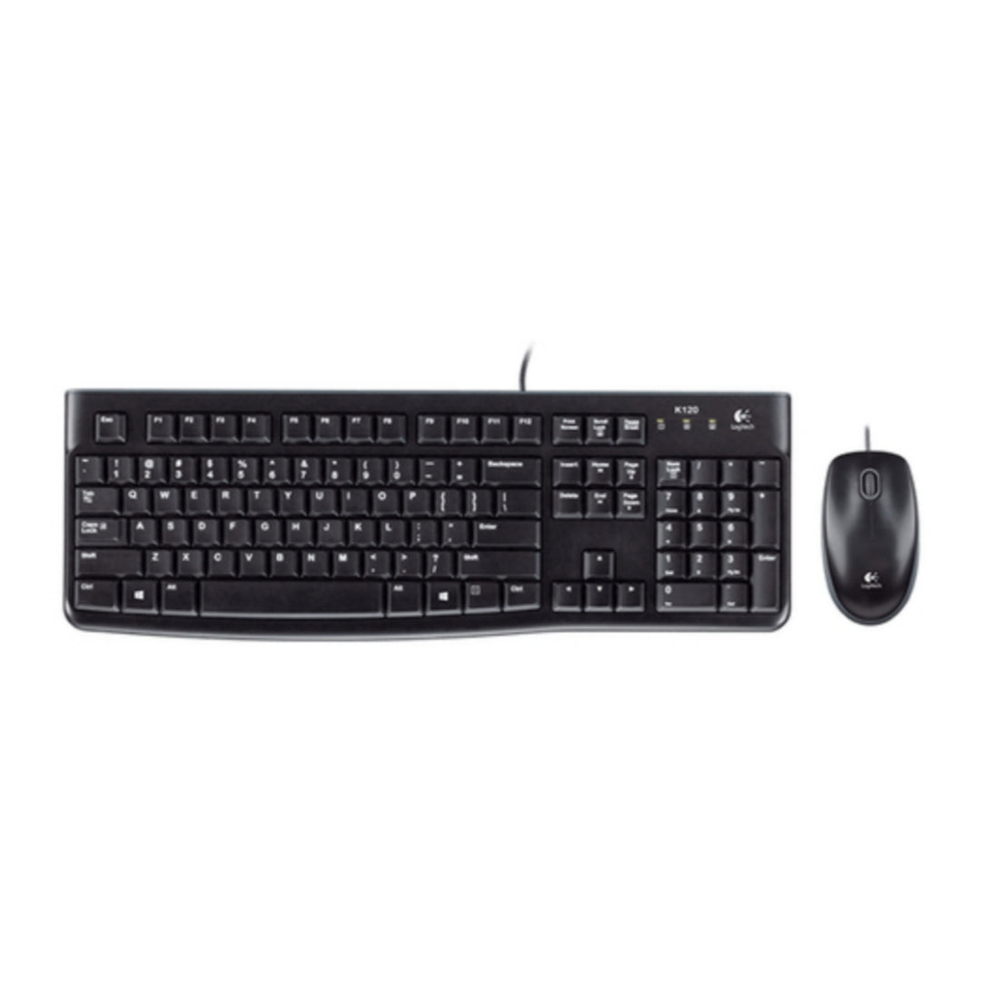 Logitech Tastiera + Mouse | USB, Nero, MK120 920-002543