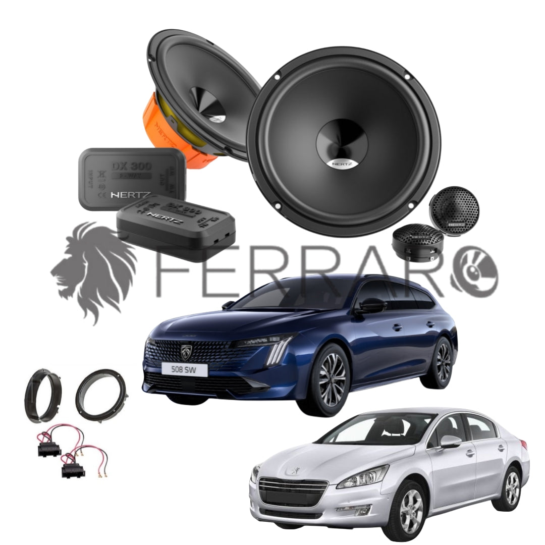 Hertz Kit 4 Casse | DSK 165.3 | Ant o Post | Peugeot 508 1ª/2ª (2010-2024)