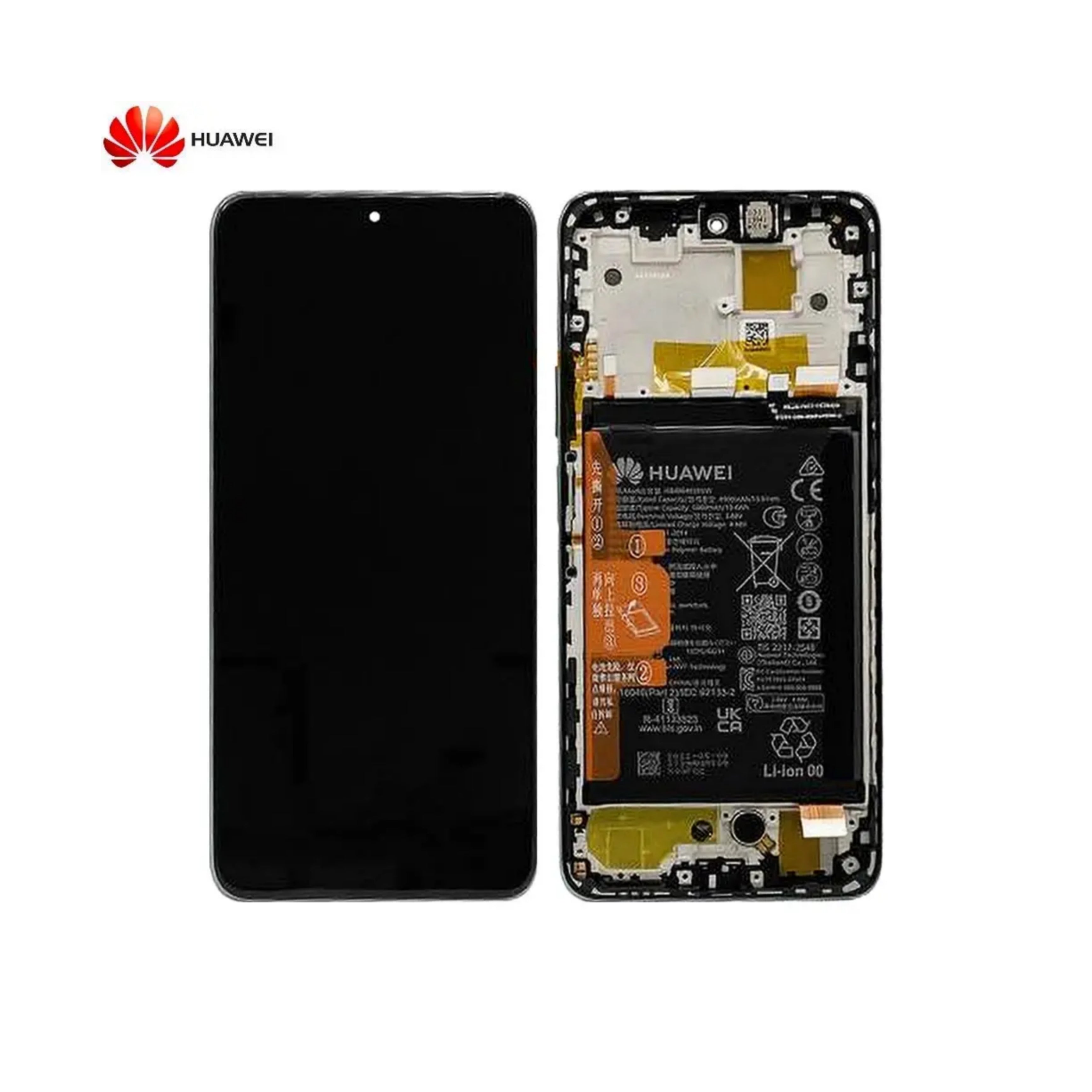 Huawei Display Originale | Nova Y90, With Frame and Battery | Emerald Green