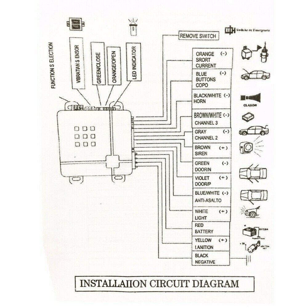Universal Alarm Kit System - Complete, Universal for Cars and Campers
