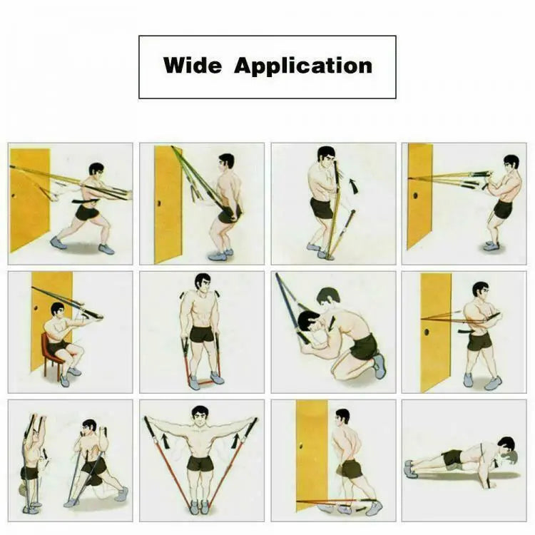 Kit 10 Pz Bande Elastiche, Fitness, Palestra, Resistenza Maniglie