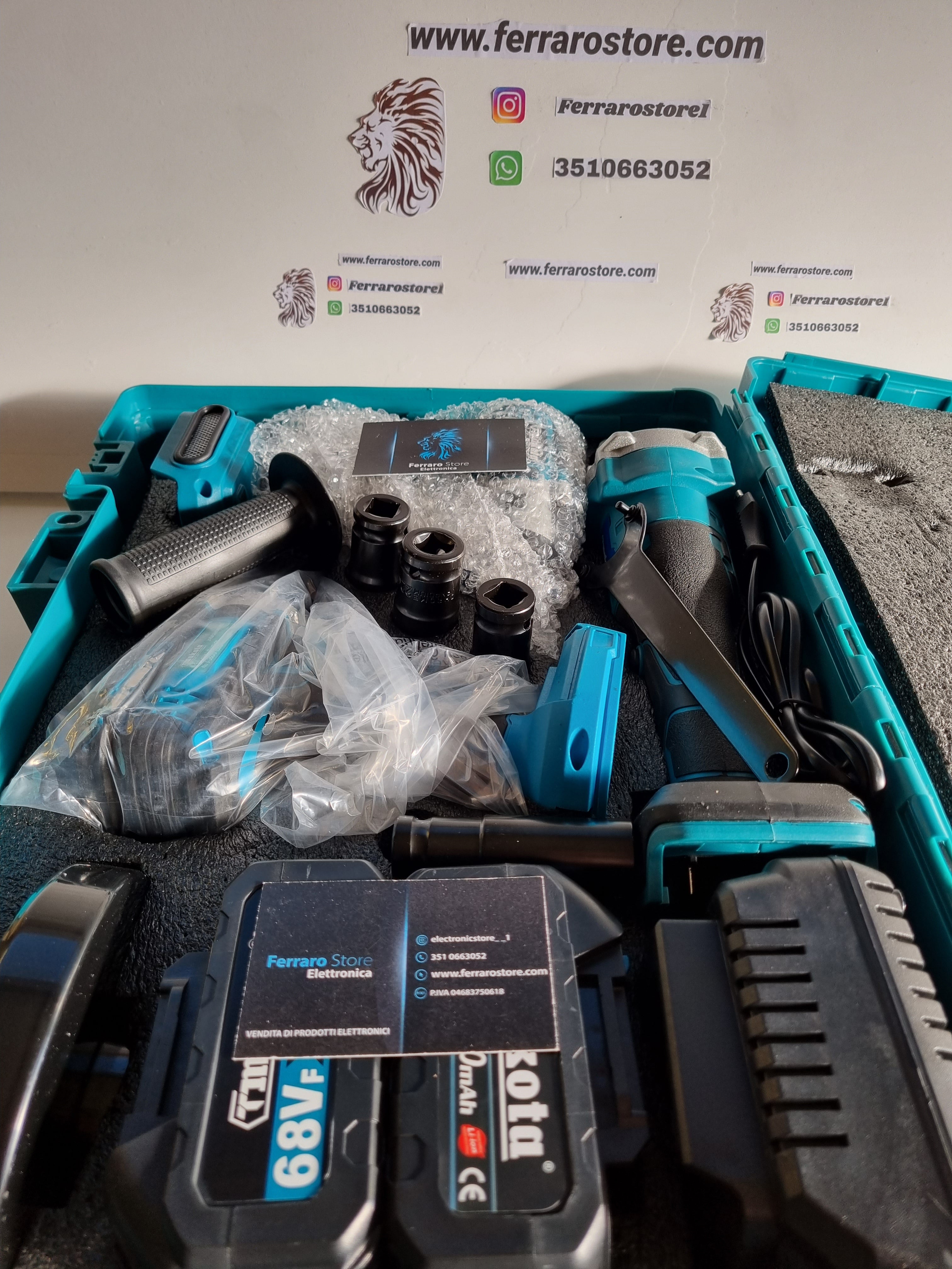 Professional 3 in 1 Work Suitcase Kit - Drill driver, Flex grinder, impact driver.