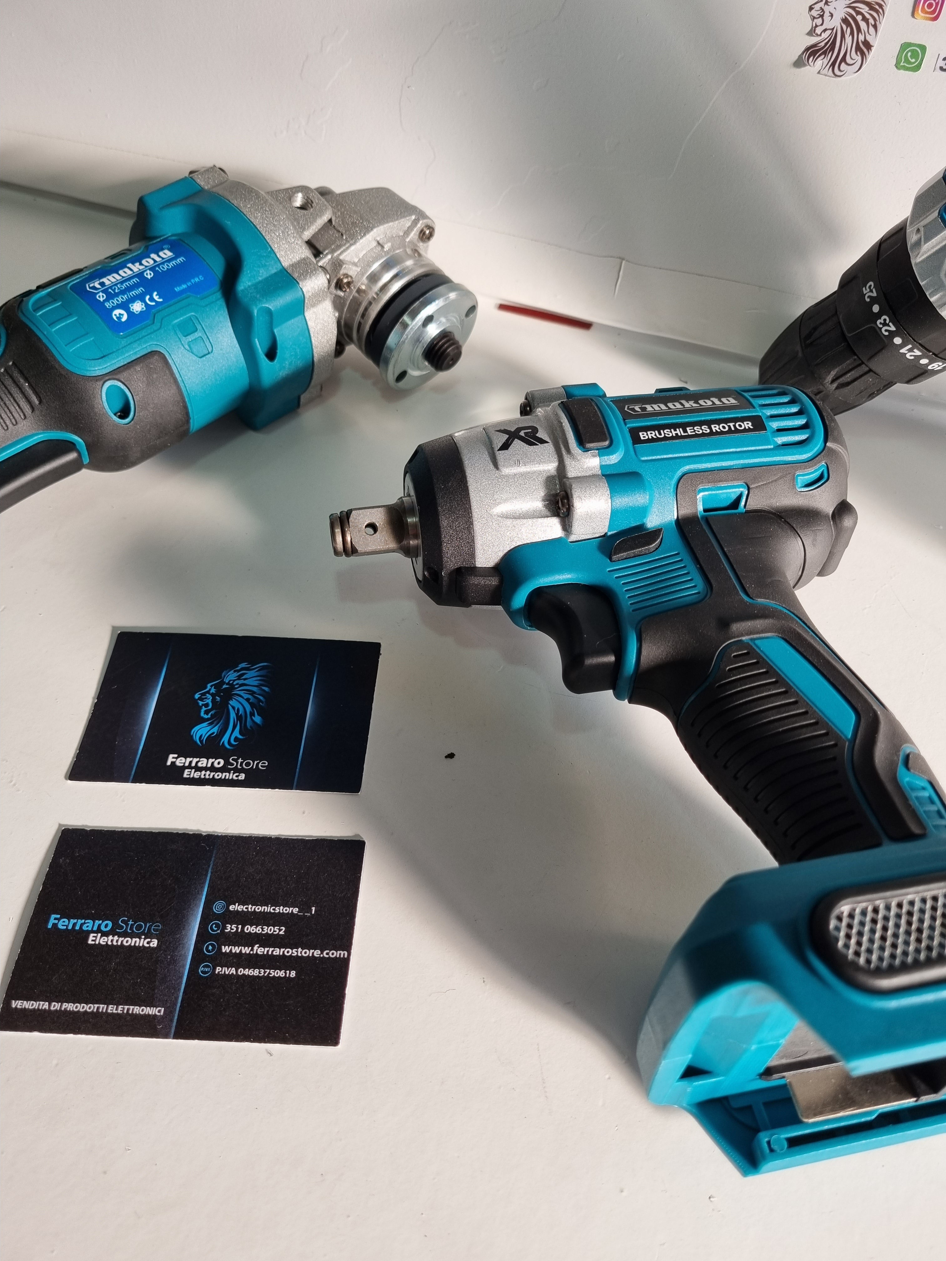 Professional 3 in 1 Work Suitcase Kit - Drill driver, Flex grinder, impact driver.