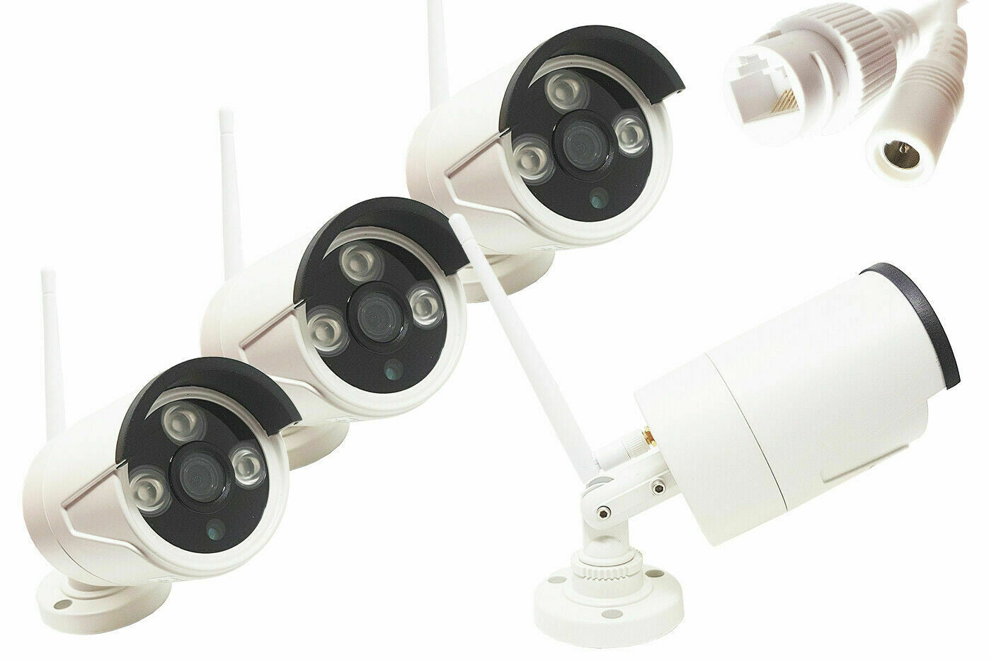 Kit Videosorveglianza x4 Camere + Monitor 10"Pollici, DVR 4 Canali, HD, Mouse