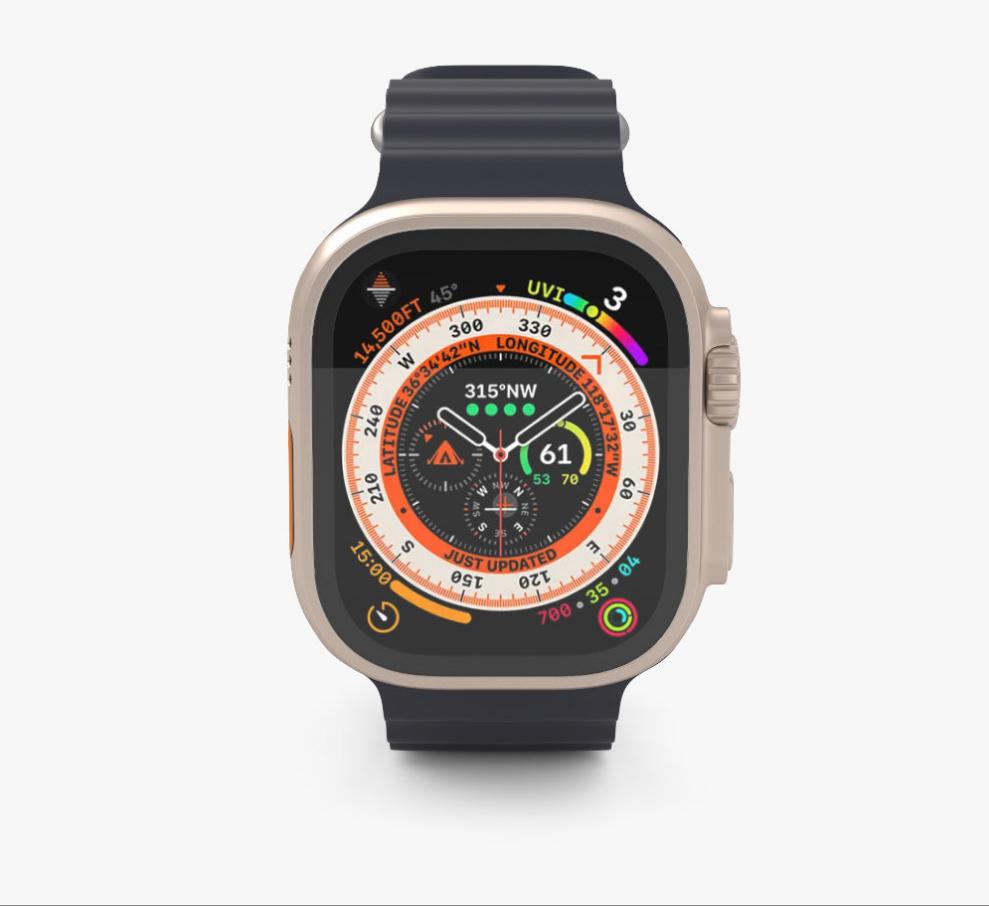 ULTRA 49mm Smartwatch - Titanium Alloy 49mm Bluetooth, Call, NFC, Contacts, Notifications, FREE STRAP
