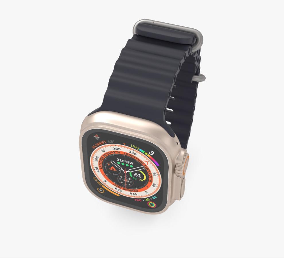 ULTRA 49mm Smartwatch - Titanium Alloy 49mm Bluetooth, Call, NFC, Contacts, Notifications, FREE STRAP