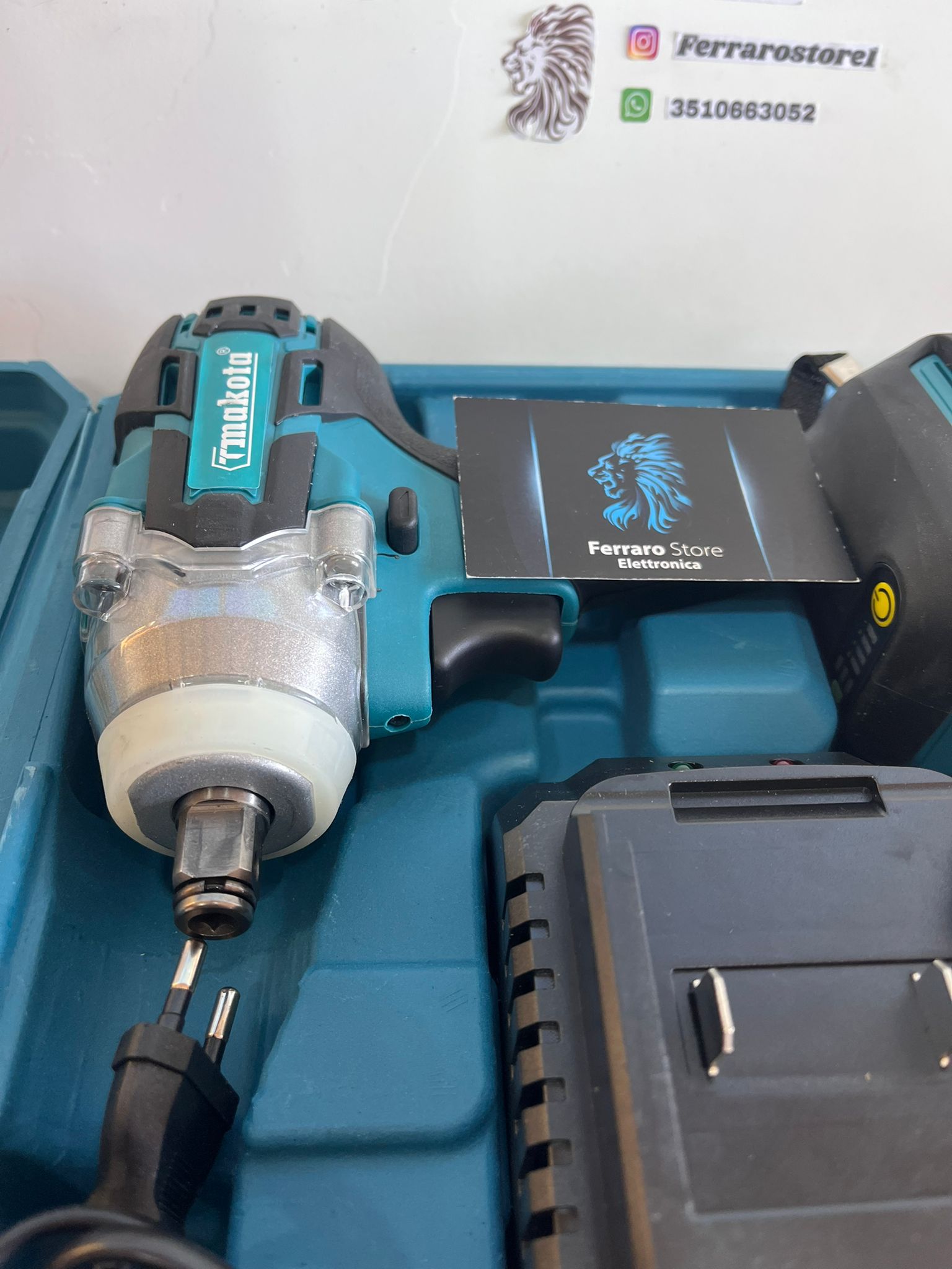 Trapano, Avvitatore a impulsi, Doppio Attacco a Batteria, Accessori, Valigetta