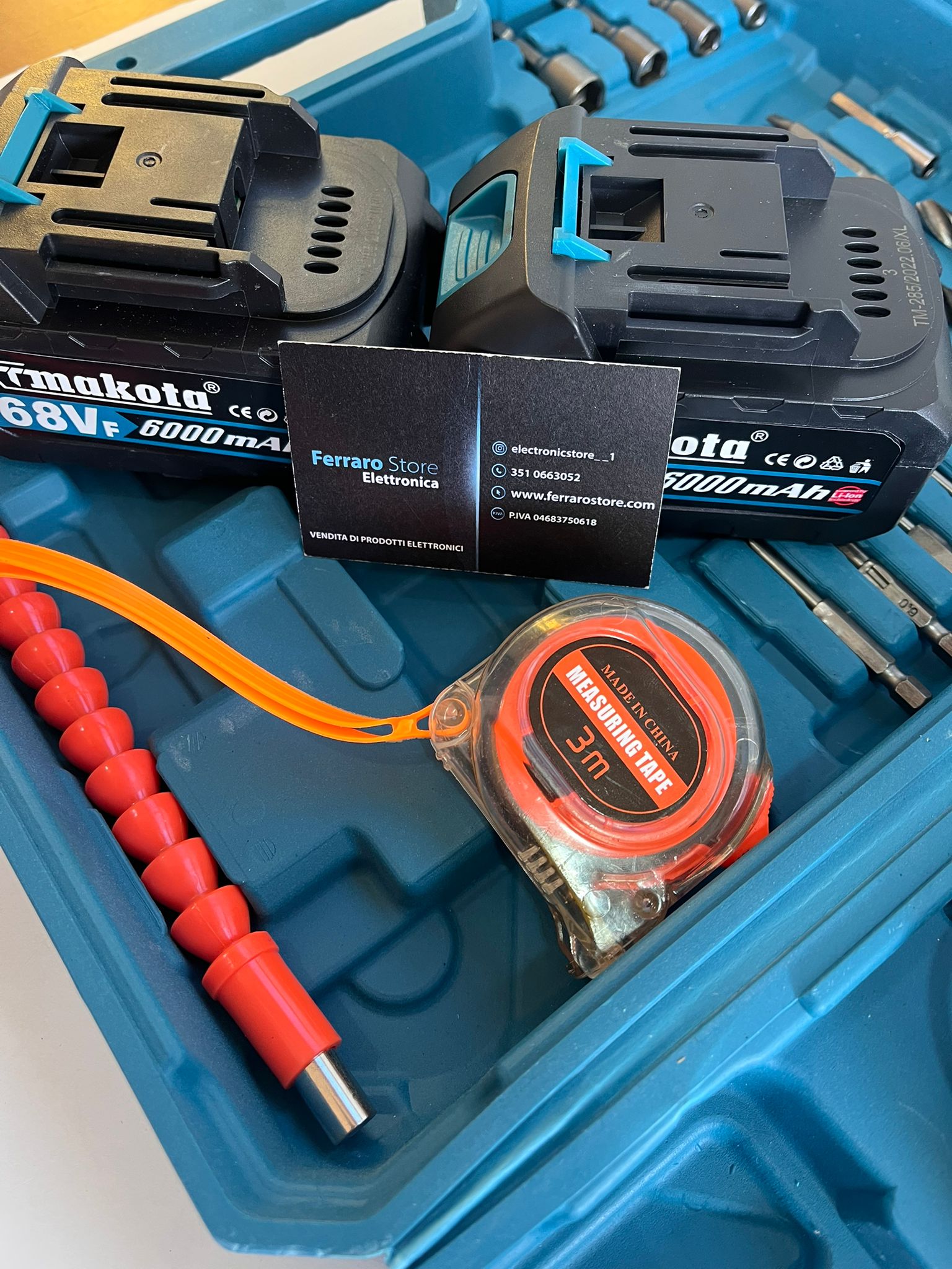 Trapano, Avvitatore a impulsi, Doppio Attacco a Batteria, Accessori, Valigetta