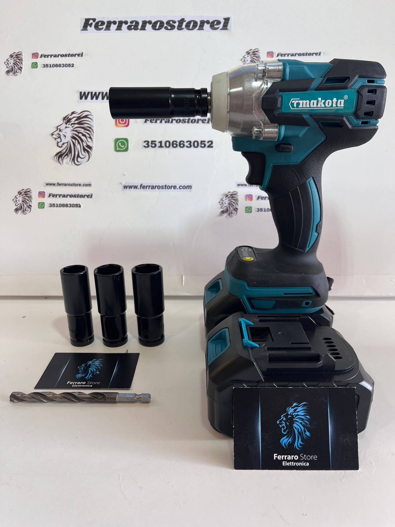Trapano, Avvitatore a impulsi, Doppio Attacco a Batteria, Accessori, Valigetta