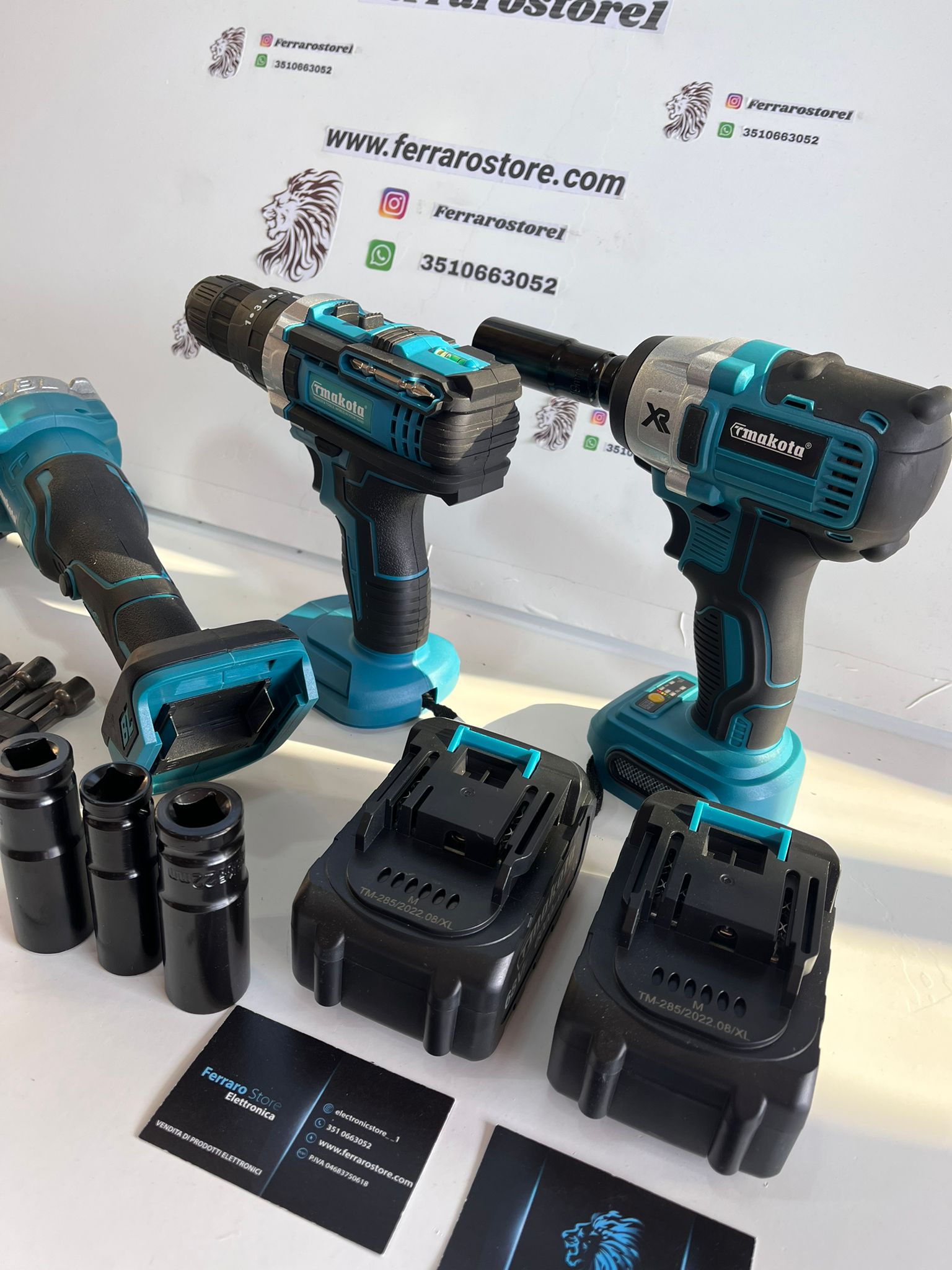 Professional 3 in 1 Work Suitcase Kit - Drill driver, Flex grinder, impact driver.
