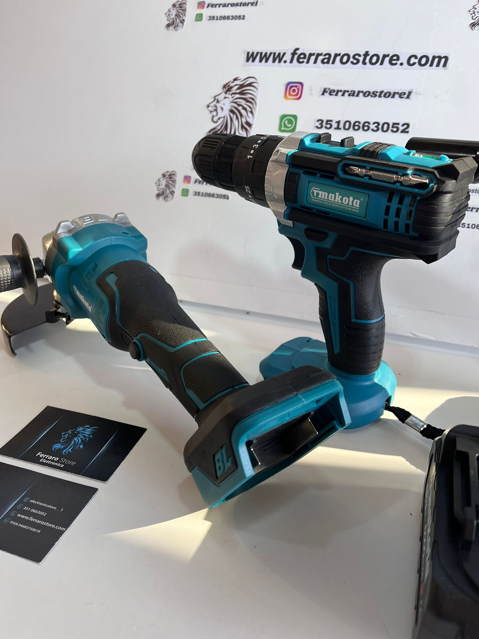 Professional 3 in 1 Work Suitcase Kit - Drill driver, Flex grinder, impact driver.
