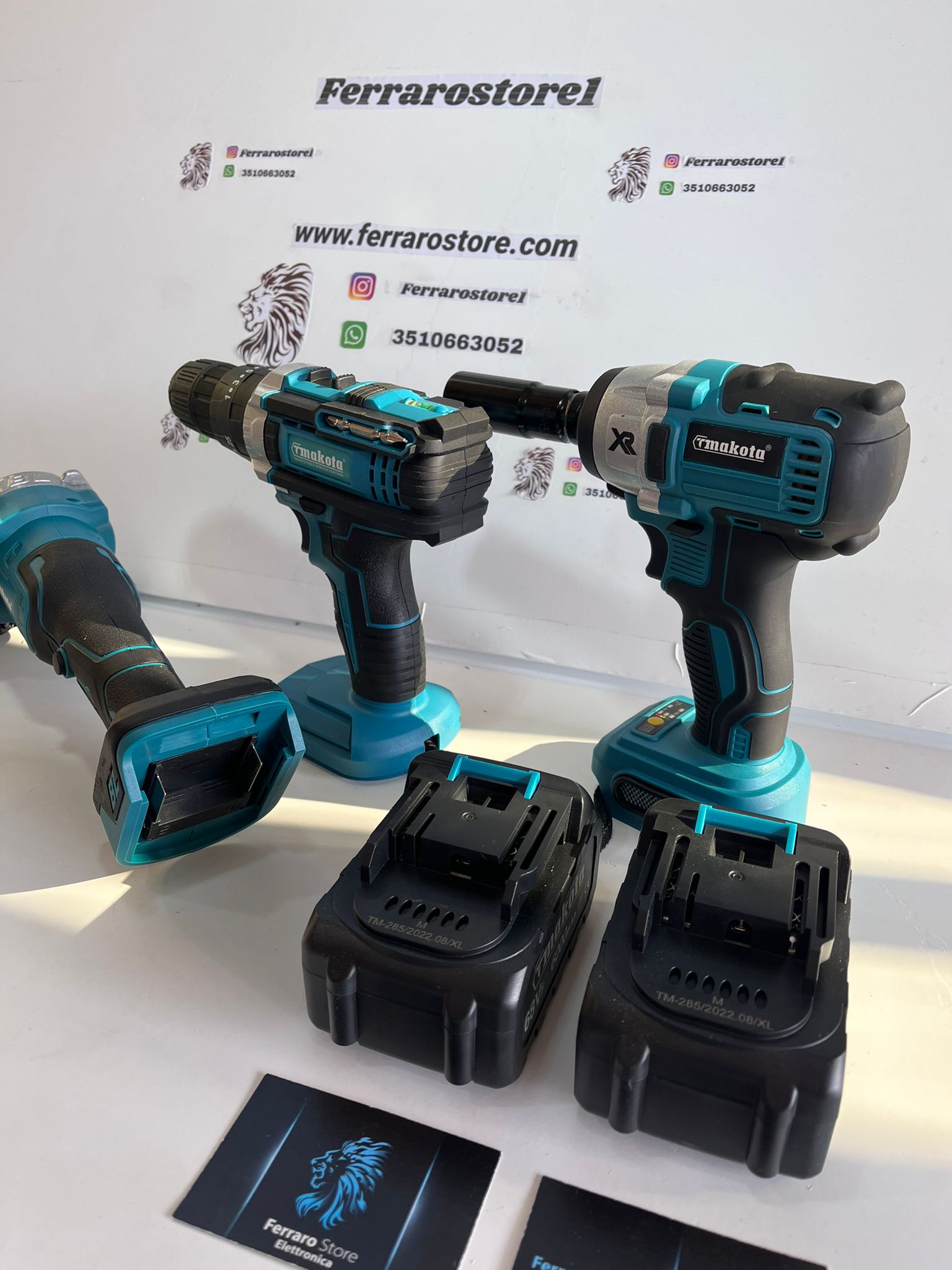 Professional 3 in 1 Work Suitcase Kit - Drill driver, Flex grinder, impact driver.