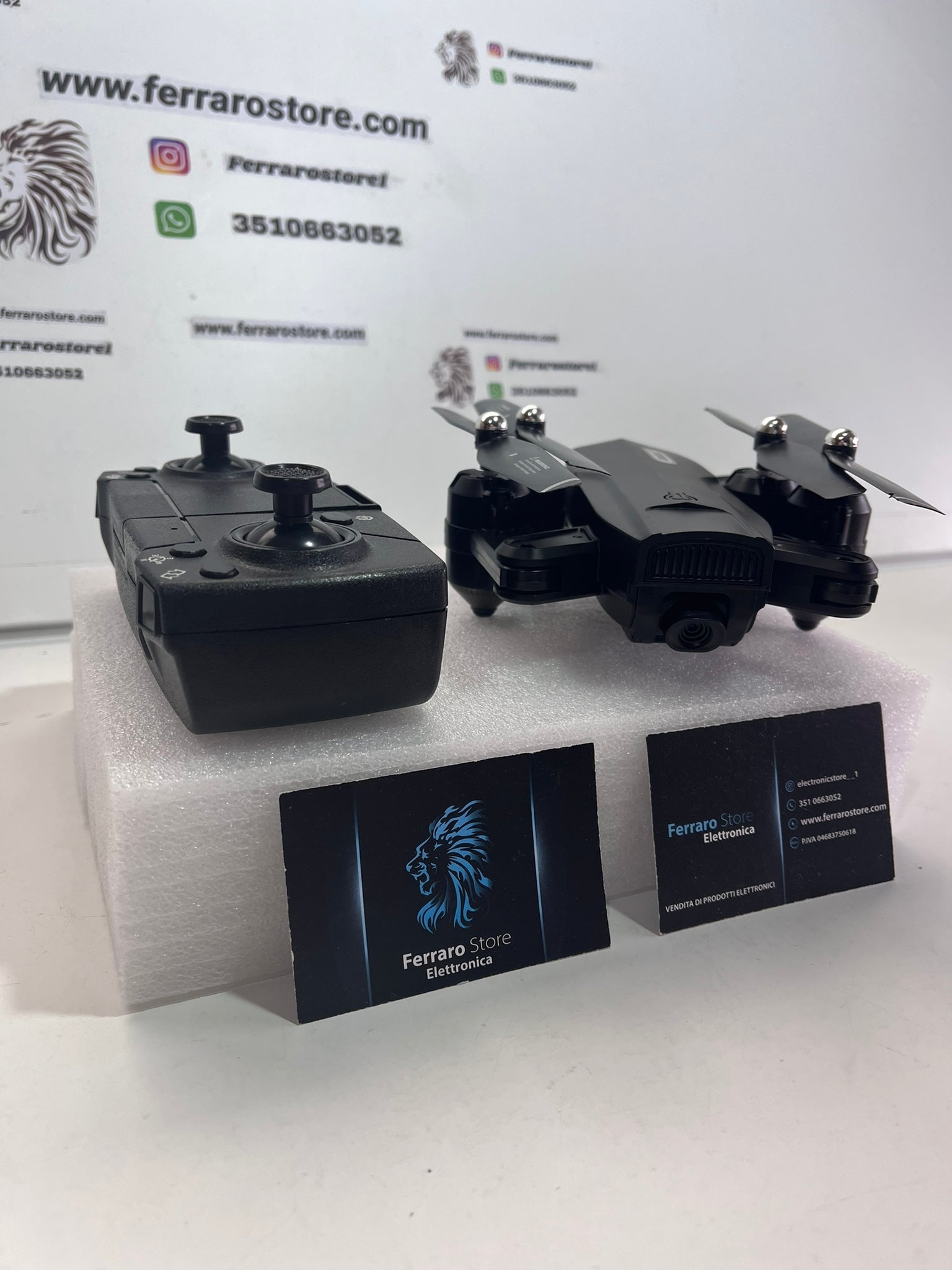 Mini Drone, Pieghevole Quadricottero, GPS, HD, Telecomando, App