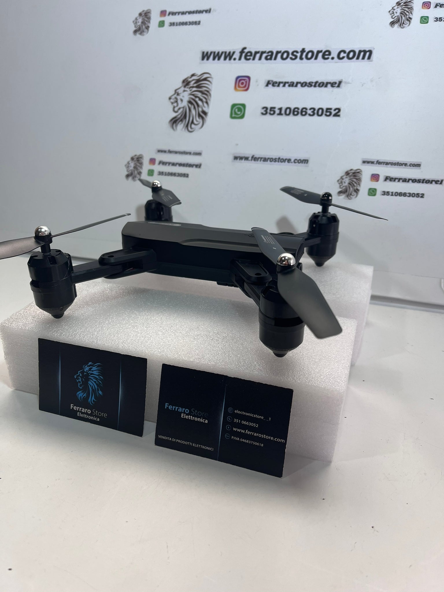 Mini Drone, Pieghevole Quadricottero, GPS, HD, Telecomando, App