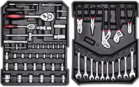 Tool case 599 pieces - Suitcase composed of 599 pieces, tool box, tool holder, tool set, tool trolley.