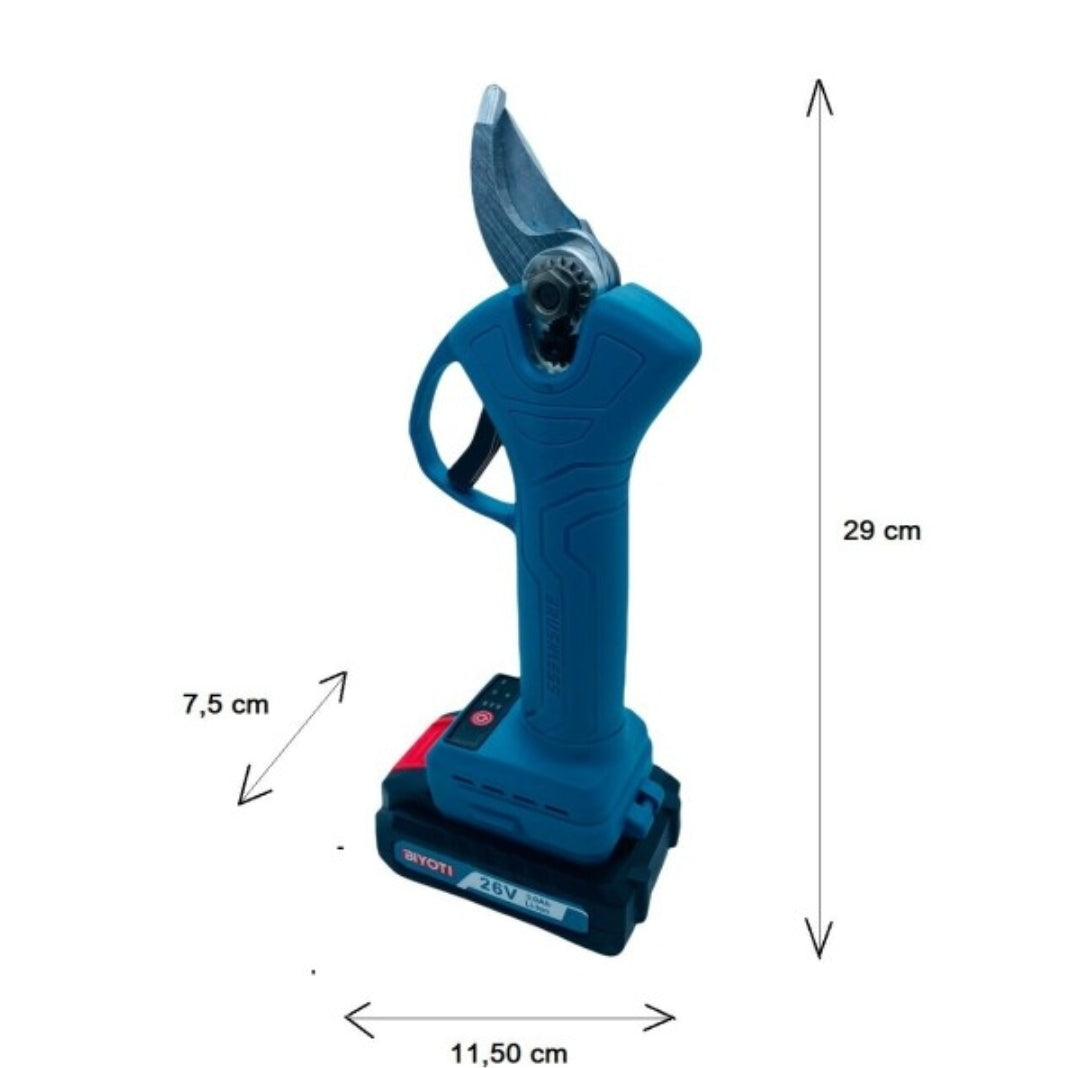 Pruning Shears - Battery, Complete Kit, Branch Cutting Shears, 26v Cordless, 2 3.0Ah Batteries.
