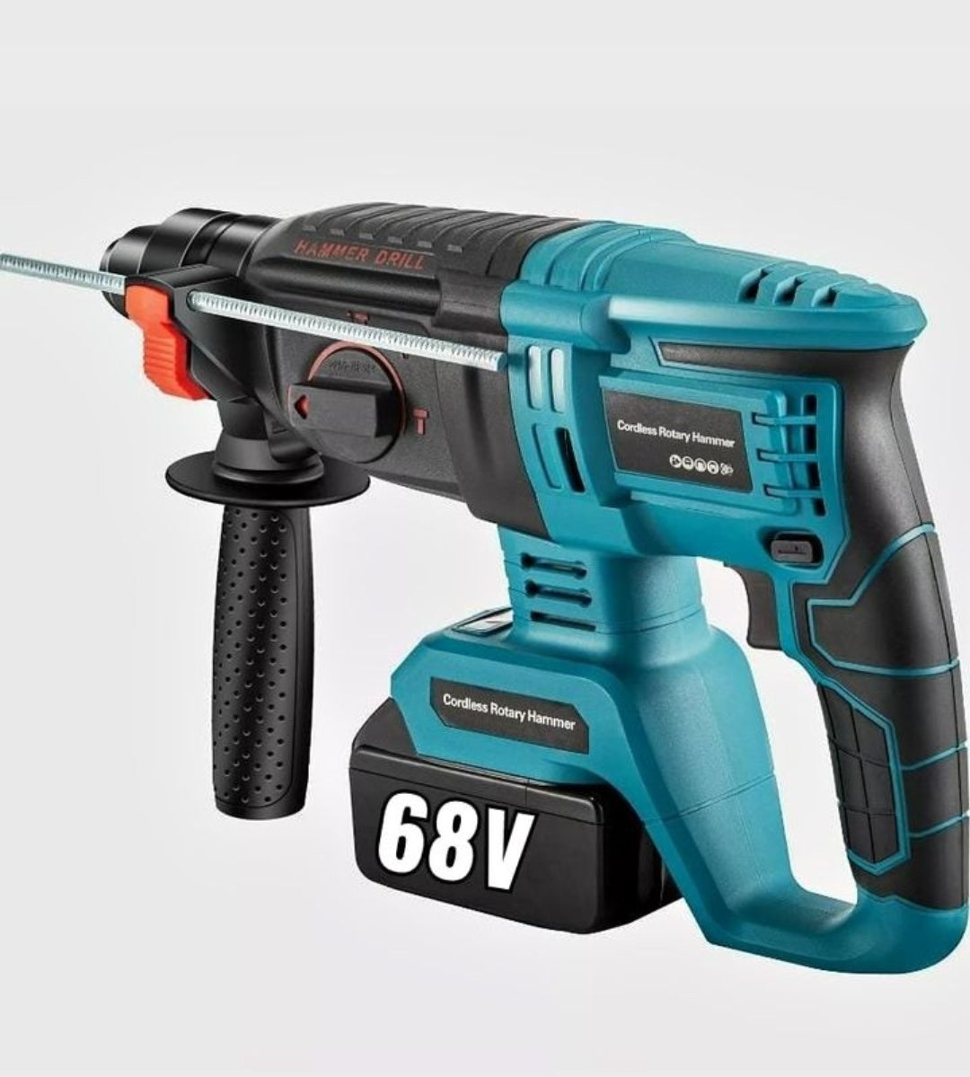 Professional Rotary Hammer 68v - Dual Battery, Rotary Hammer, Demolition Machine, Chiseller, SDS Plus