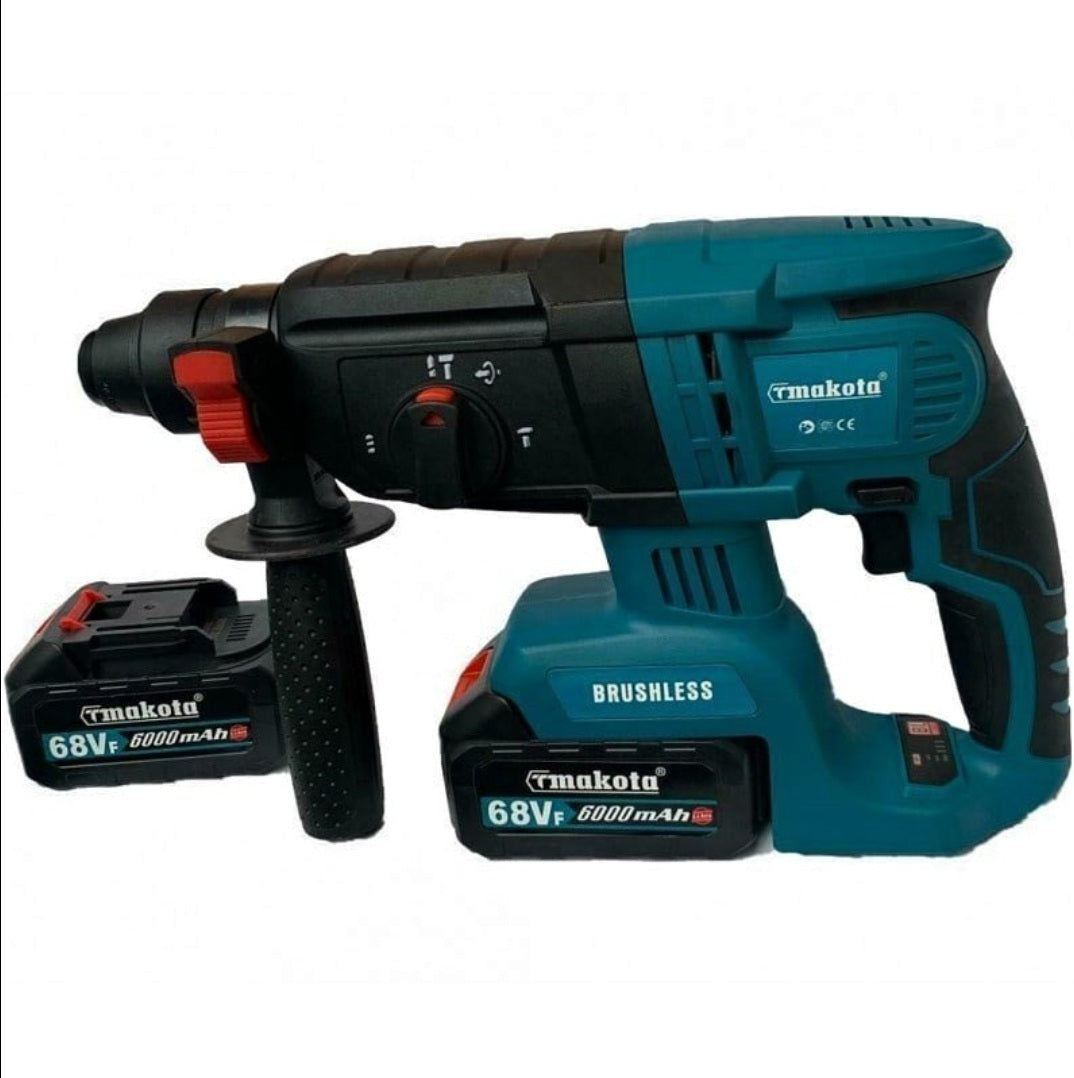 Professional Rotary Hammer 68v - Dual Battery, Rotary Hammer, Demolition Machine, Chiseller, SDS Plus
