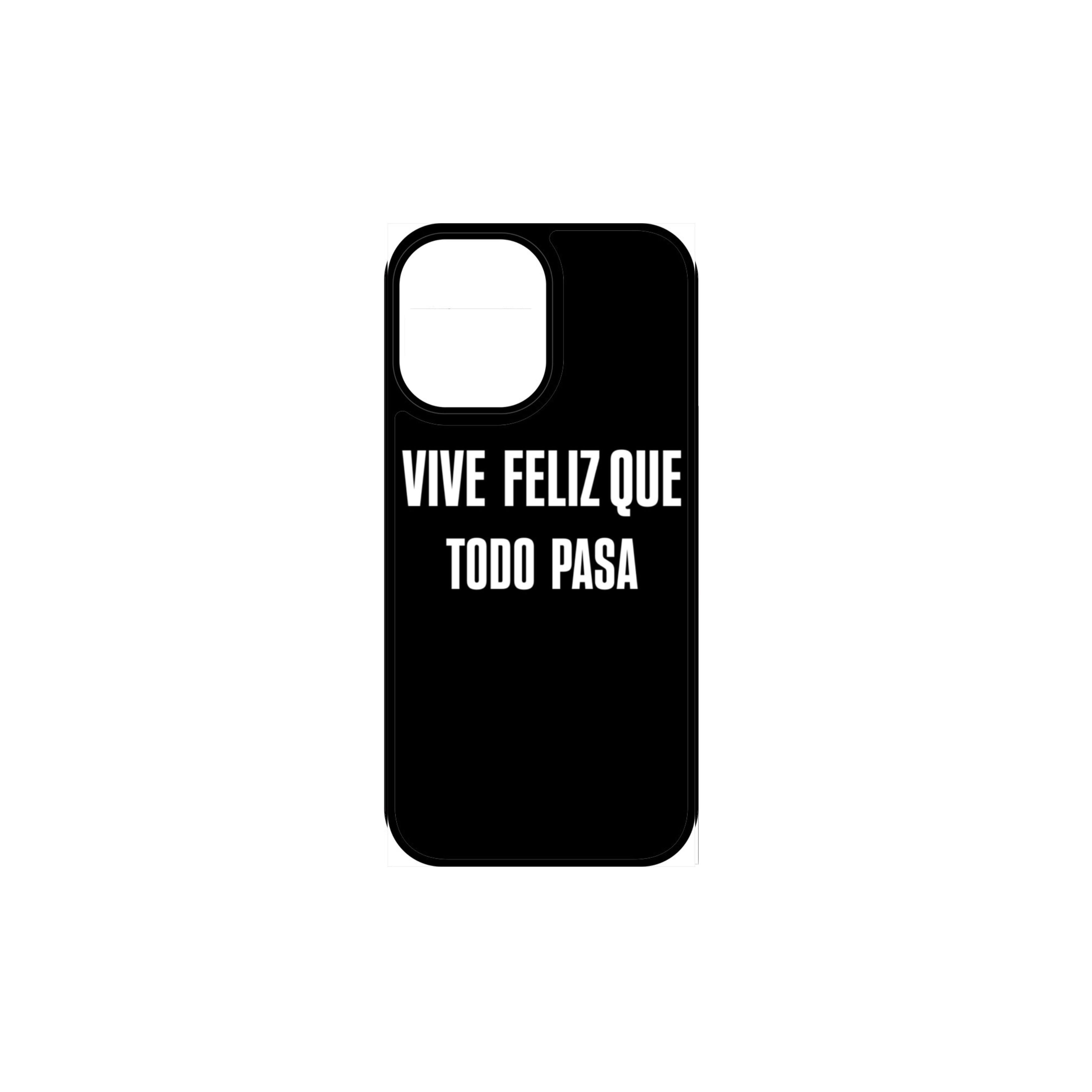 Cover Personalizzata Vive Feliz Que Todo Pasa, Multimarca (Scegli il tuo modello)