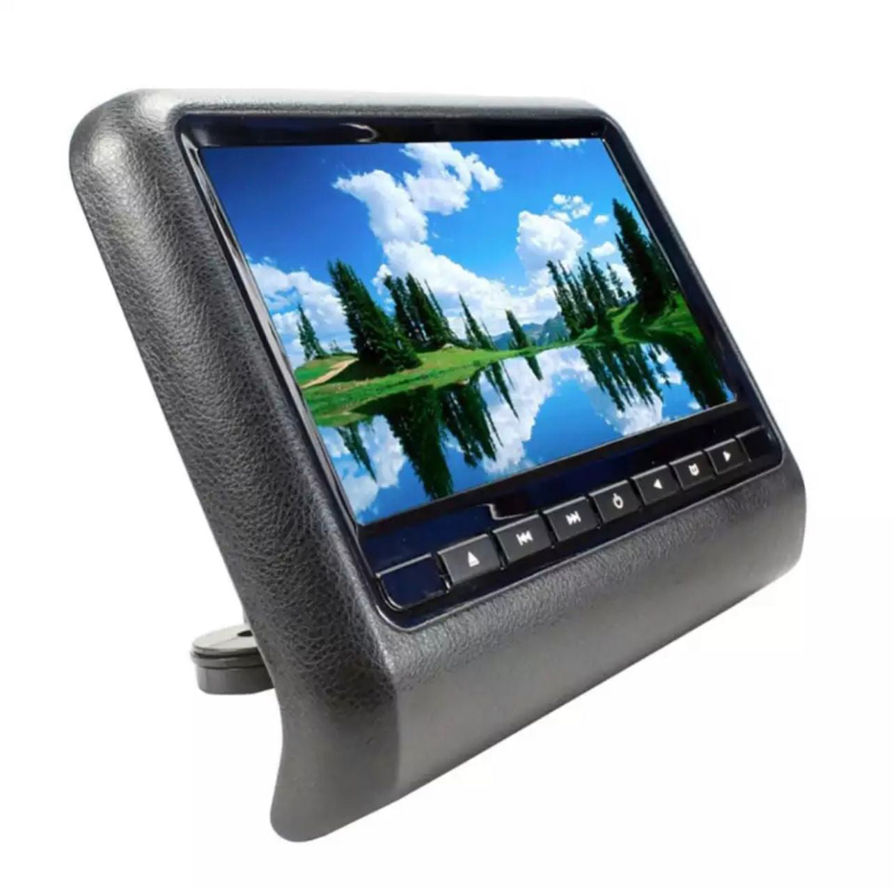 Pair of Universal Headrest Monitors - 9" Inch Display, Car, DVD/CD, USB, AV, Universal Game