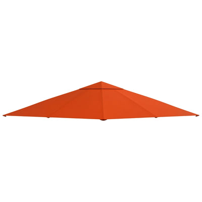 Outsunny Tetto Di Ricambio 3x3m Arancione per Gazebo da Giardino in Poliestere con Fori di Ventilazione