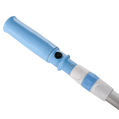 Outsunny Aspirapolvere per Piscina Portatile e Cordless con Asta a 3 Livelli, Ø6x106-162 cm, Blu e Bianco