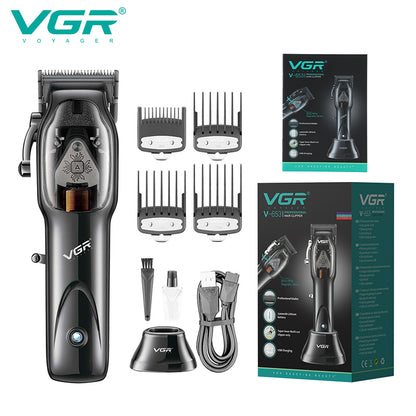 VGR Rasoio Capelli | Batteria | Attrezzatura Barberia | Professionale | Ricaricabile | V-653