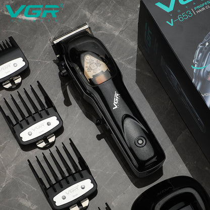 VGR Rasoio Capelli | Batteria | Attrezzatura Barberia | Professionale | Ricaricabile | V-653