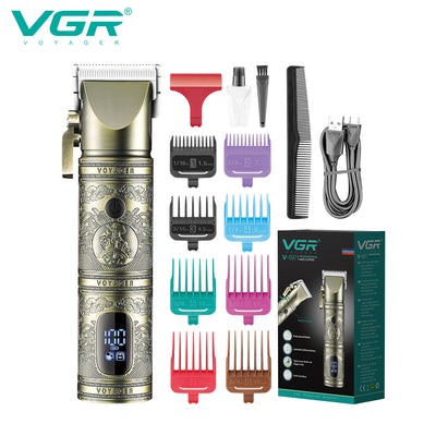 VGR Rasoio Capelli | Taglia Capelli |  Display | Senza Filo | Ricaricabile | VGR V-697