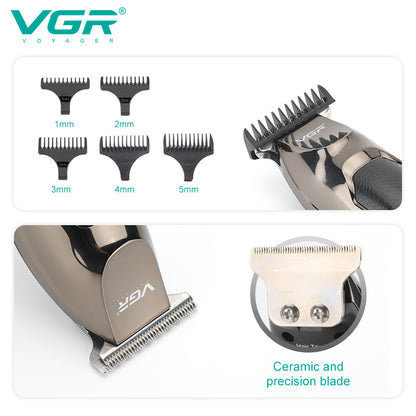 VGR Regola Barba | Trimmer |  Professionale | USB | Senza Filo | VGR V-030