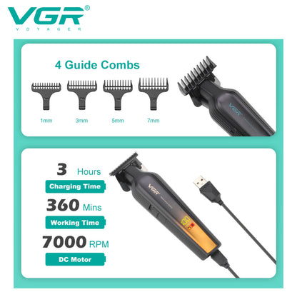 VGR Taglia Barba | Trimmer | Professionale | Ricaricabile | USB | Impermeabile | V-930