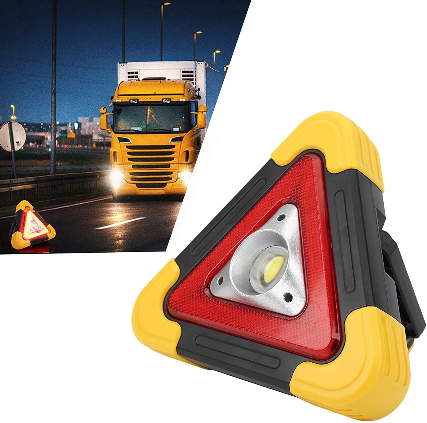 EMERGENCY LIGHT Triangle - CAR Emergency, Roadside Assistance, Warning Light, Road Safety.