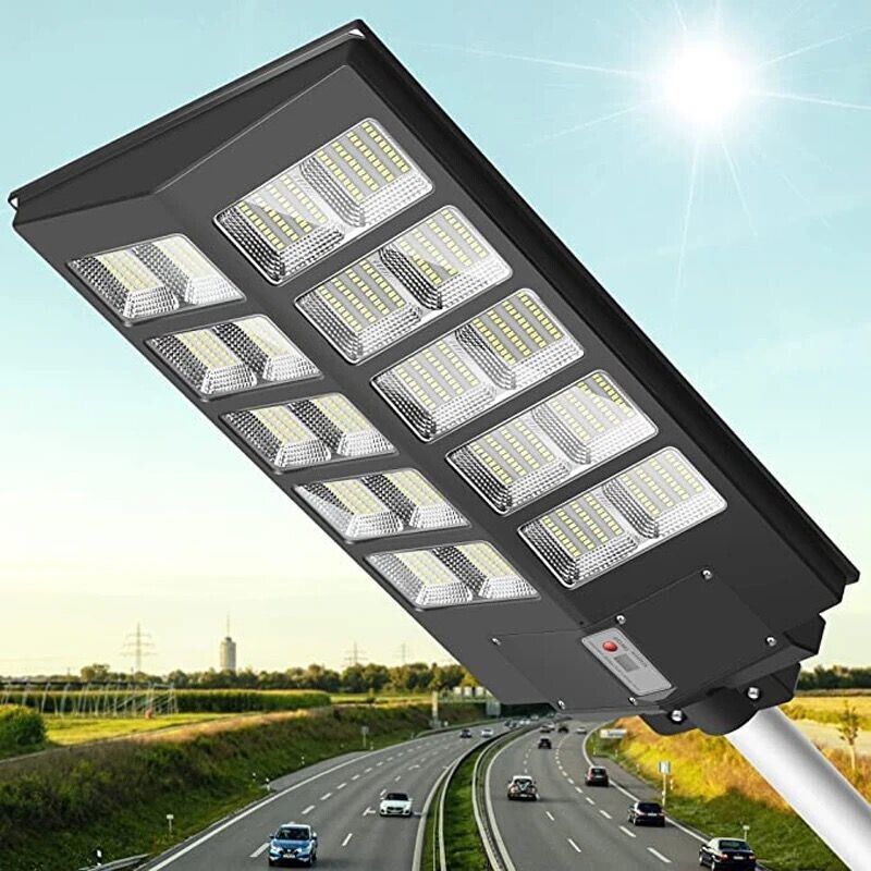 081 Store - 2 PEZZI lampione solare con 144 LED esterno 200W, con palo e  telecomando, sensore di movimento e crepuscolare luce bianoc freddo 6500k :  : Illuminazione