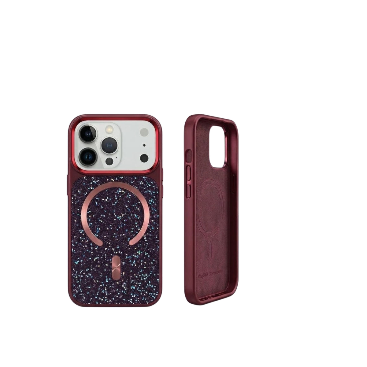 Custodia Magnetica, Glitter Shimmer, Per Iphone 18/Pro Max