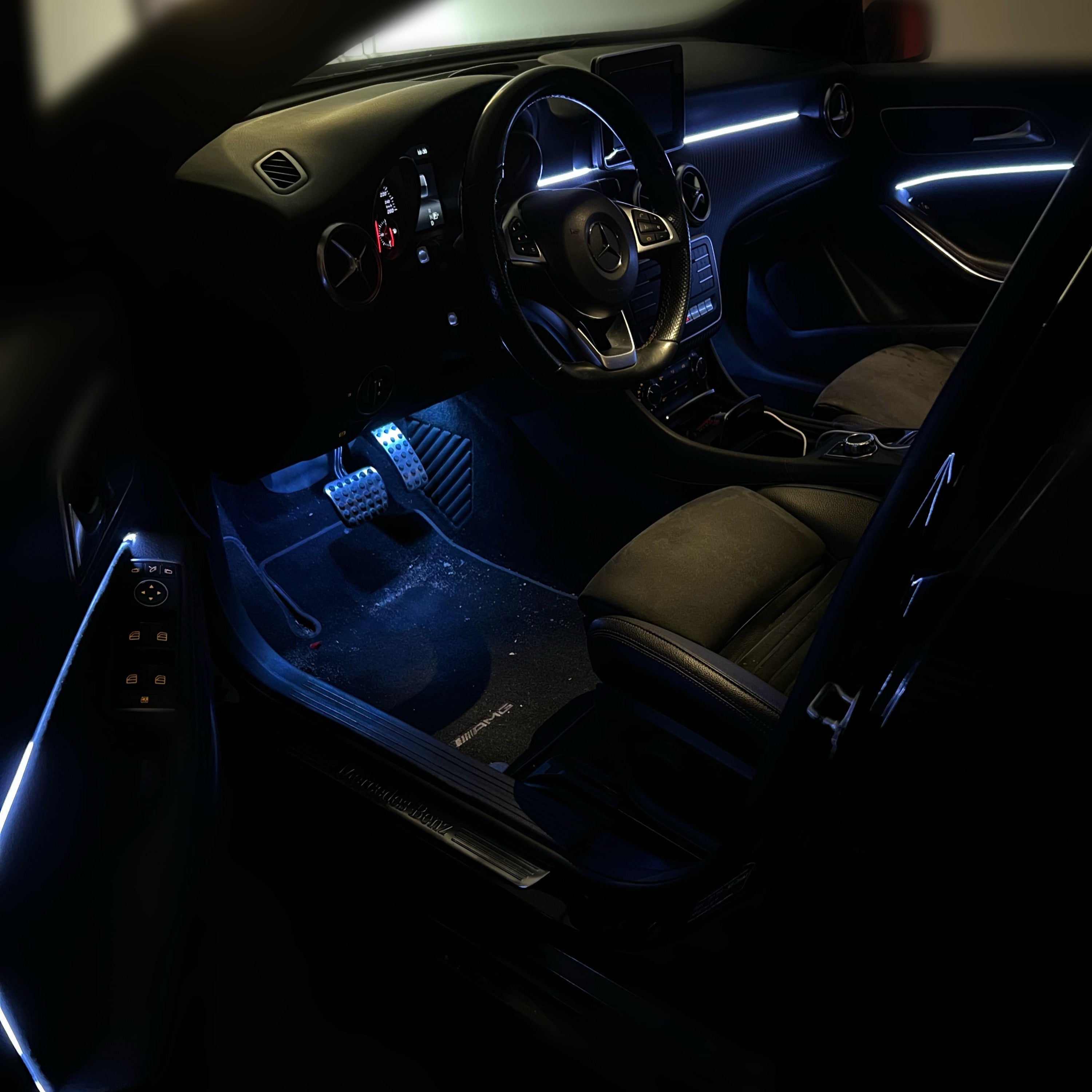 Ambient Light dedicato per Mercedes Classe A, Luci Ambiente con Comando da App, RGB Led Interior, Led Dinamico